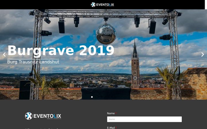 Screenshot of eventolix.com