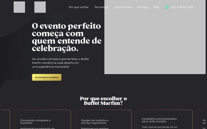 Screenshot ta' eventoorganizado.com.br