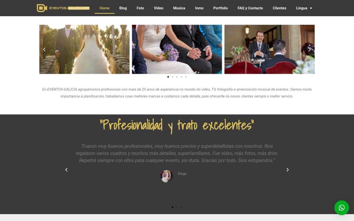 Screenshot of eventos-galicia.com
