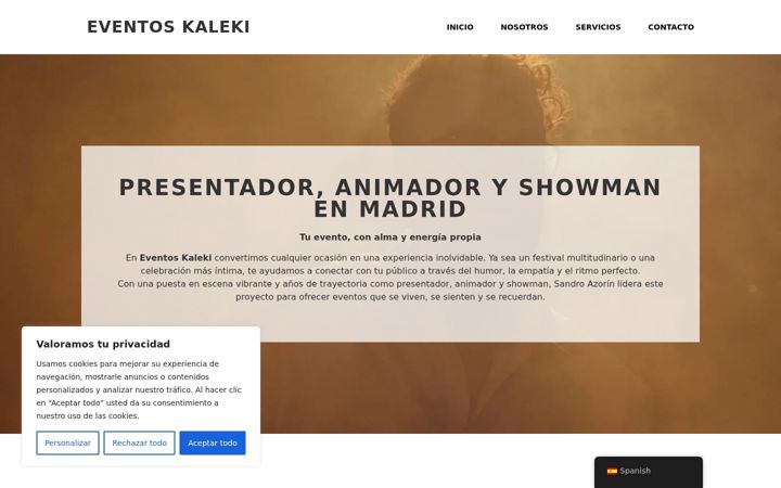 Snímek obrazovky eventos-kaleki.es