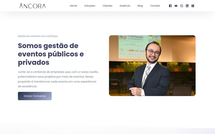 Screenshot of eventosancora.com.br