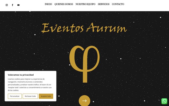 Screenshot of eventosaurumsevilla.com