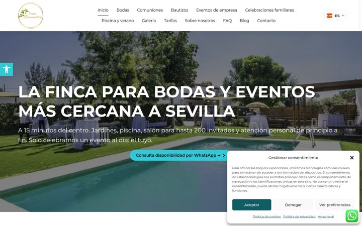 Screenshot of eventosbuenaventura.com
