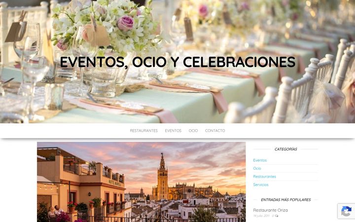Snímek obrazovky eventoscelebraciones.es