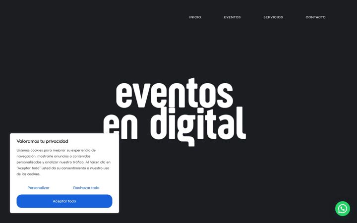Screenshot of eventosendigital.com