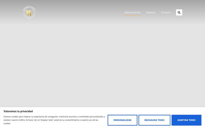 Screenshot of eventosenmadrid.com