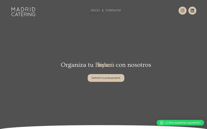 Screenshot of eventosmadridcatering.com