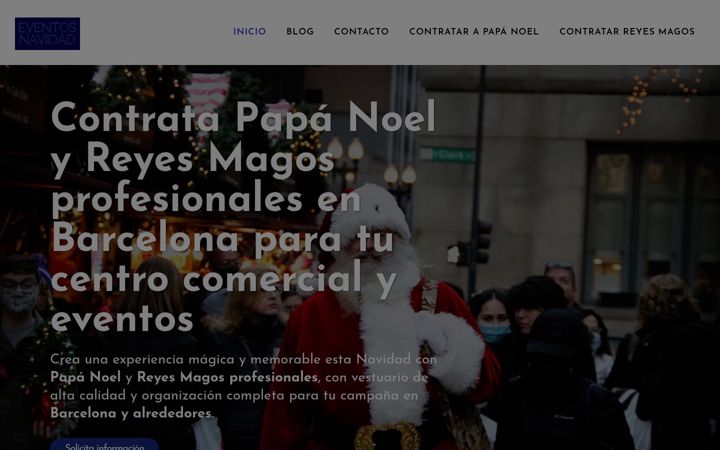 Screenshot of eventosnavidad.es