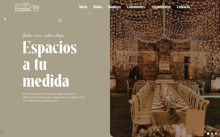 Screenshot of eventospousadasdecompostela.es