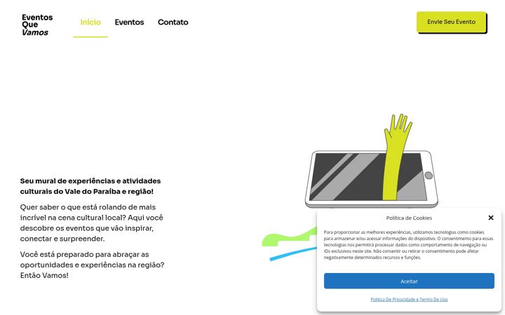 Screenshot of eventosquevamos.com