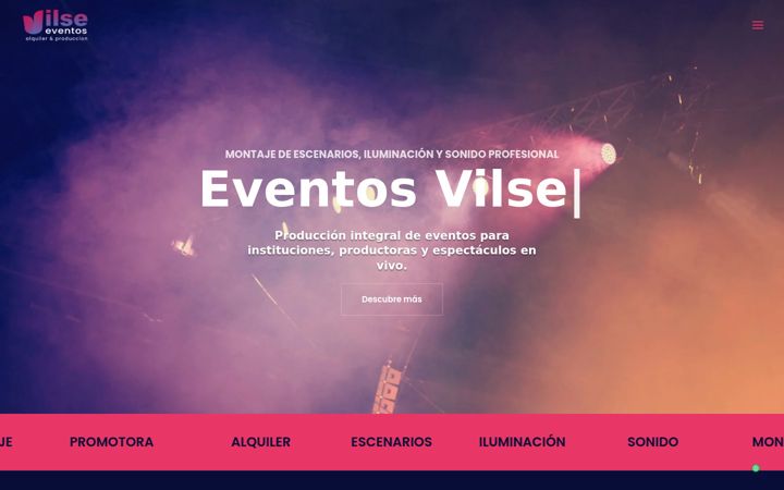 Screenshot of eventosvilse.com
