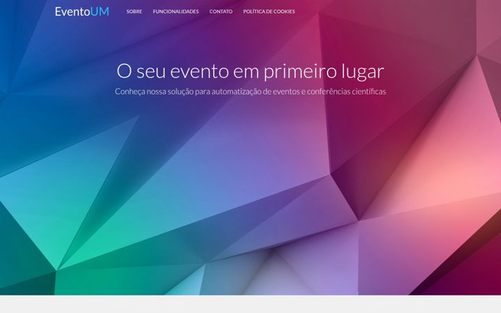 Screenshot of eventoum.com.br