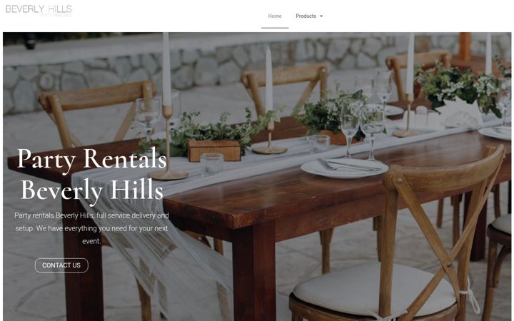 Screenshot of eventpartyrentalsbeverlyhills.com