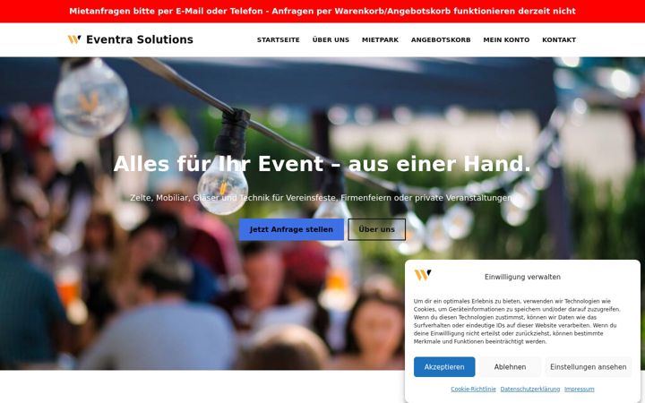 Screenshot of eventra-solutions.de