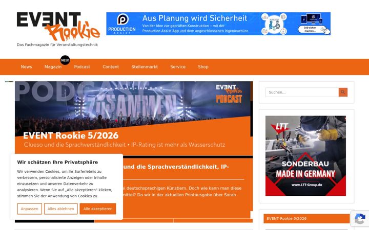 Screenshot of eventrookie.de