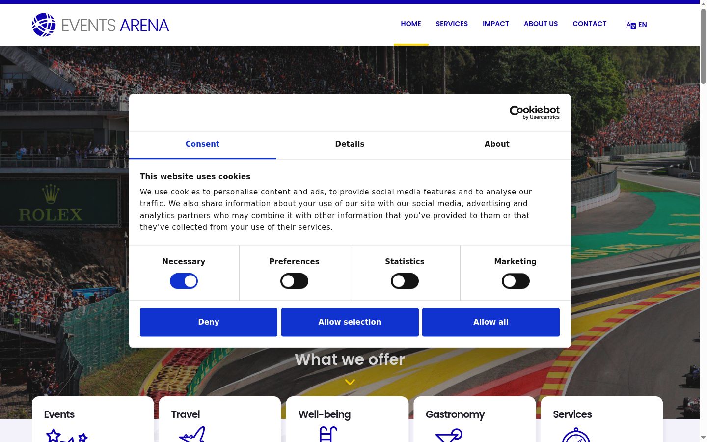 Screenshot tal-banner tal-kunsens muri qabel kwalunkwe interazzjoni