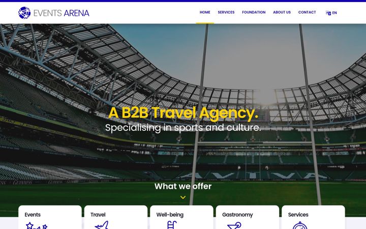 Screenshot of events-arena.com