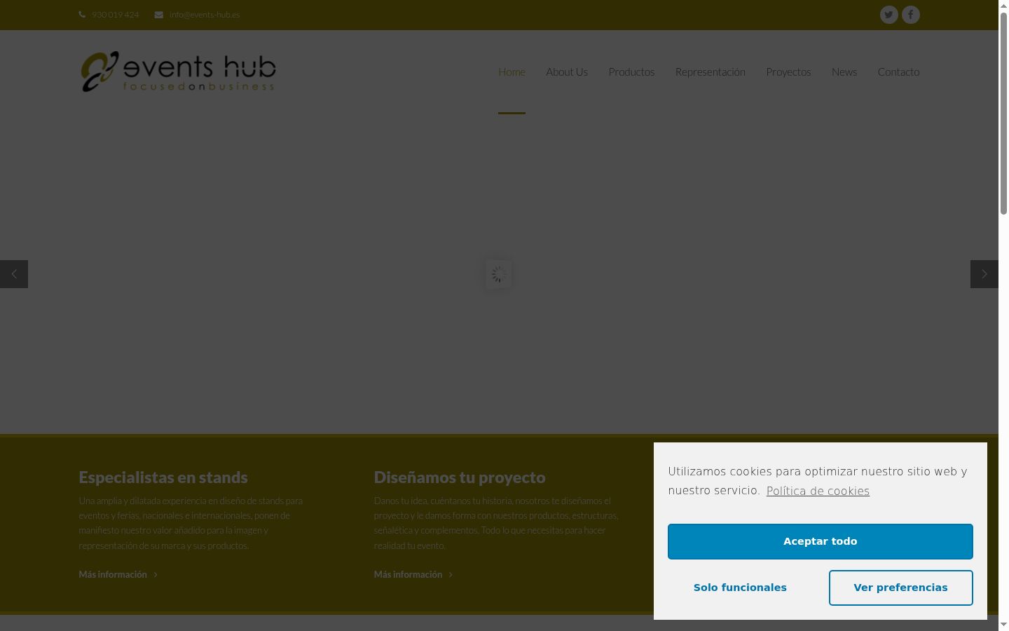 Screenshot des Einwilligungsbanners vor jeglicher Interaktion