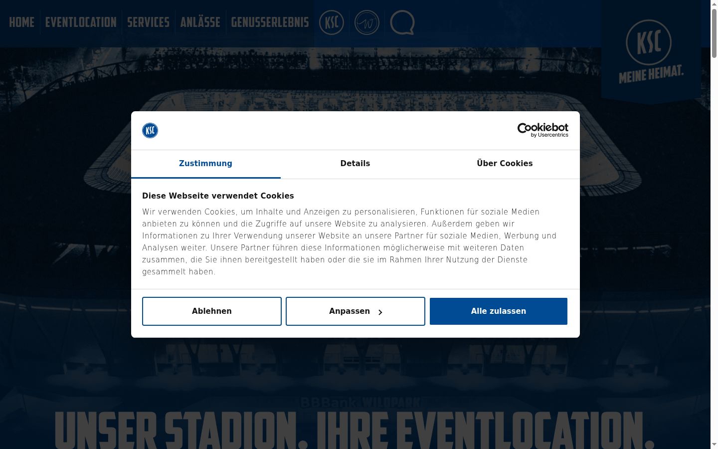 Screenshot tal-banner tal-kunsens muri qabel kwalunkwe interazzjoni