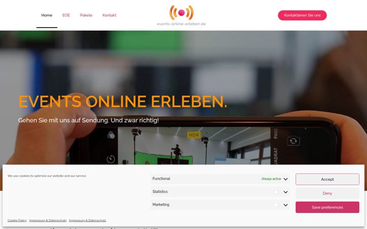 Screenshot of events-online-erleben.de