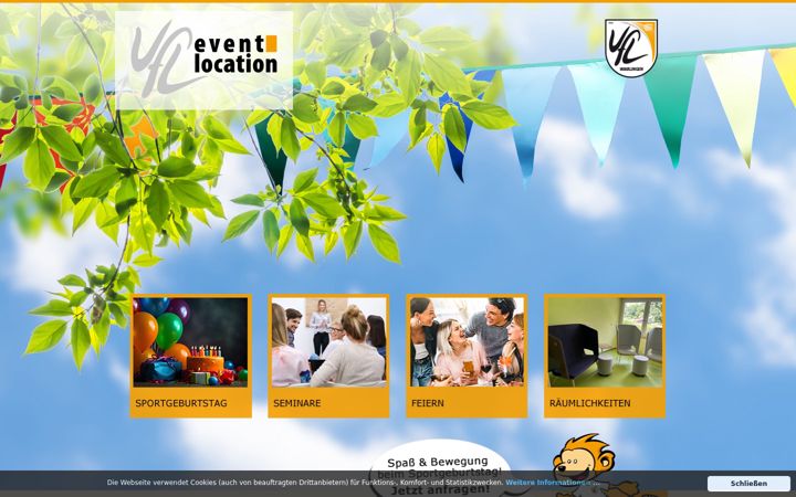 Screenshot of events-vfl-waiblingen.de