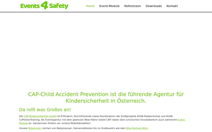Captura de pantalla de events4safety.info