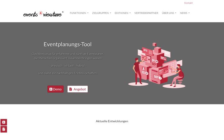 Screenshot stránky events4viewture.de