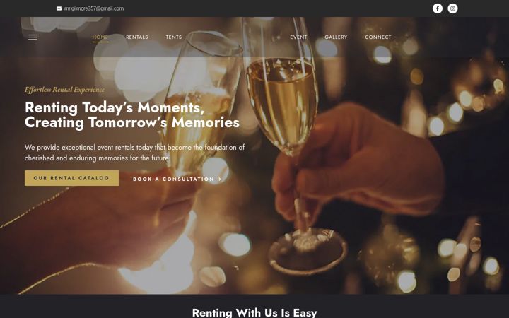 Screenshot of eventsbyaffinity.com