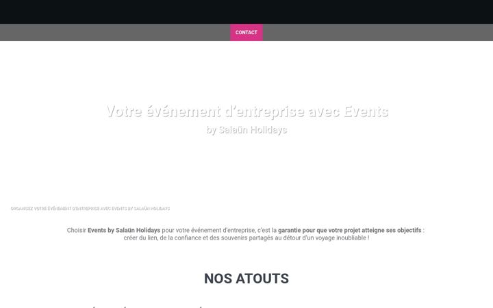 Screenshot of eventsbysalaunholidays.com