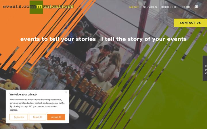 Screenshot of eventscommunications.com