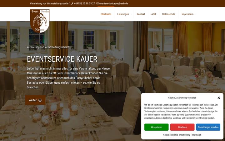 Screenshot of eventservicekauer.de