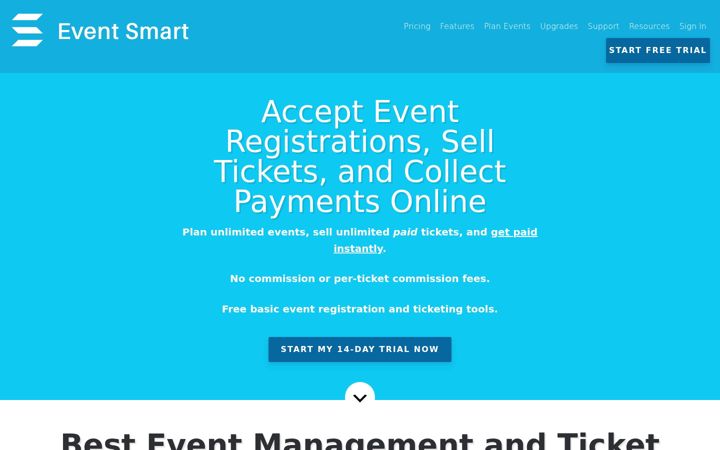 Screenshot of eventsmart.com