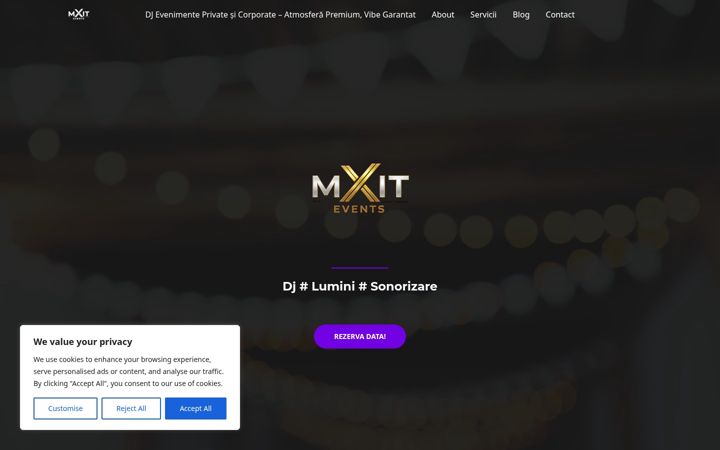Screenshot of eventsmxit.ro