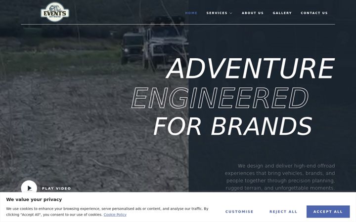 Screenshot of eventsoffroad.co.uk