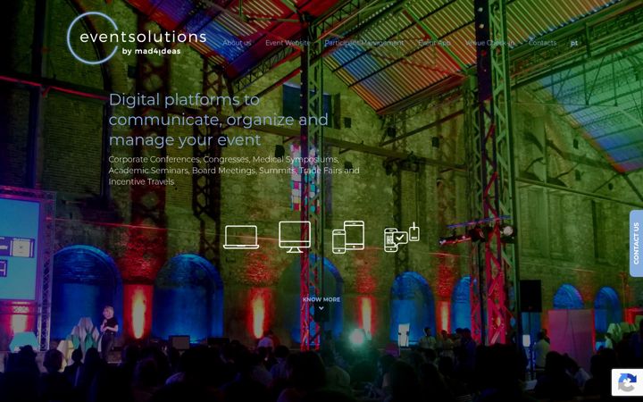 Екранна снимка на eventsolutions.pt
