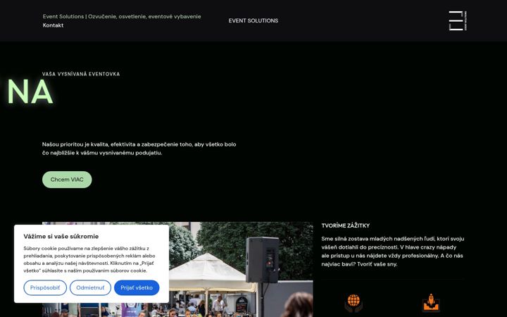 Screenshot di eventsolutions.sk