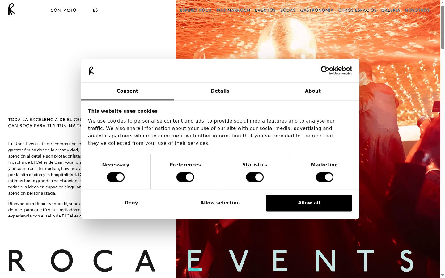 Screenshot tal-banner tal-kunsens muri qabel kwalunkwe interazzjoni