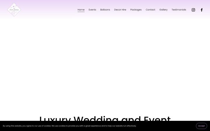 Screenshot of eventstylingco.co.uk