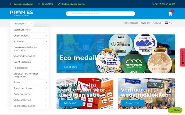 Screenshot of eventsupplies.nl