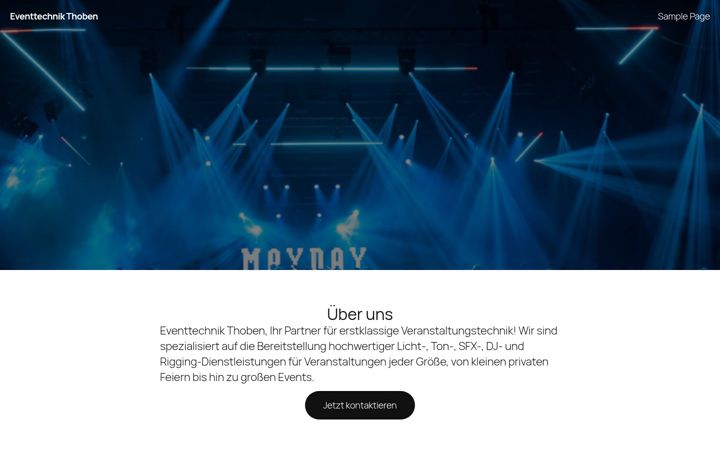 Screenshot of eventtechnik-thoben.de