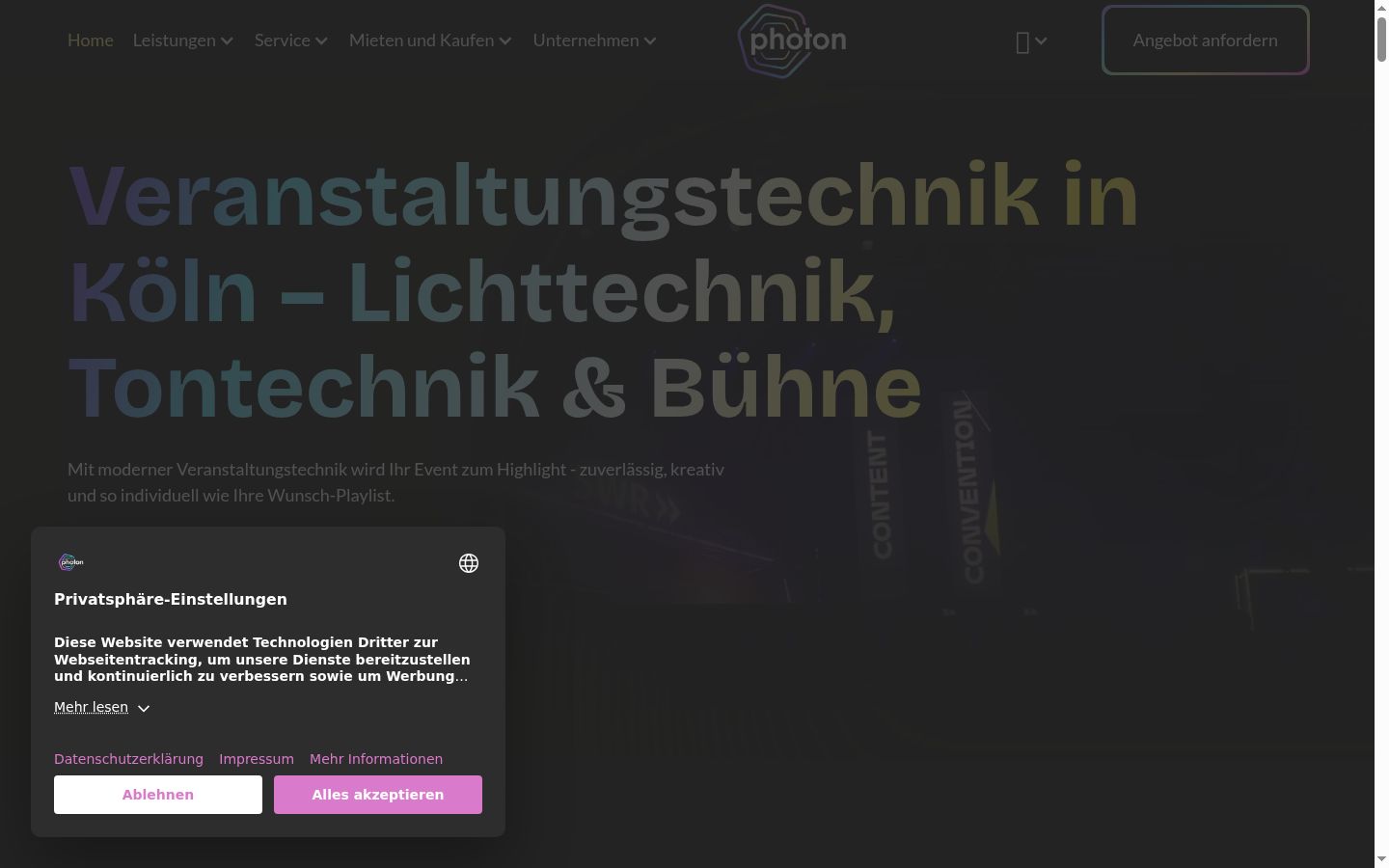 Screenshot tal-banner tal-kunsens muri qabel kwalunkwe interazzjoni