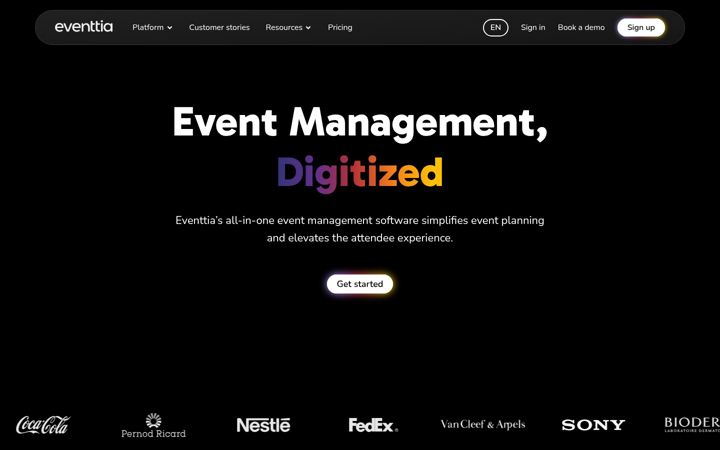 Screenshot of eventtia-test-site.com
