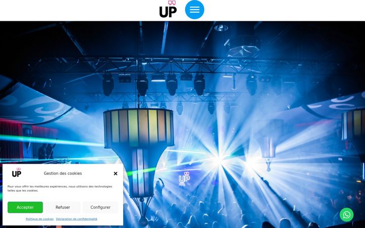 Zrzut ekranu eventup.be