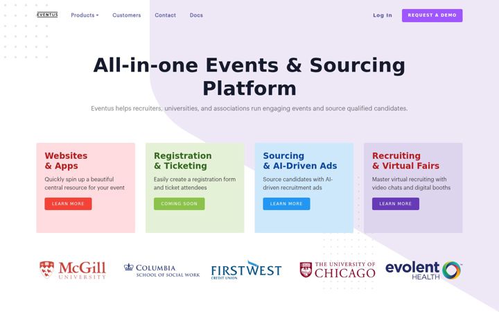 Zrzut ekranu eventus.io