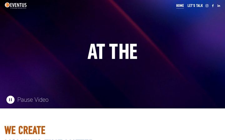 Screenshot of eventuslive.com