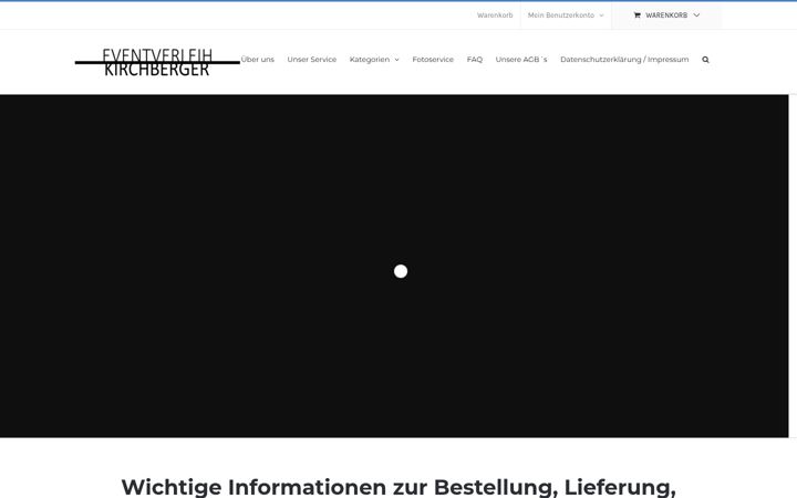 Screenshot of eventverleih-kirchberger.de