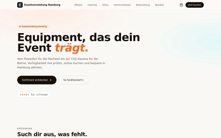 Screenshot of eventvermietung-hamburg.de