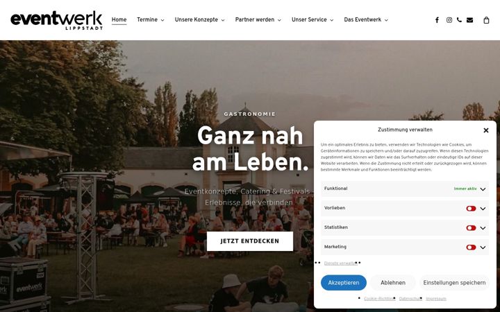 Screenshot stránky eventwerk-lippstadt.de