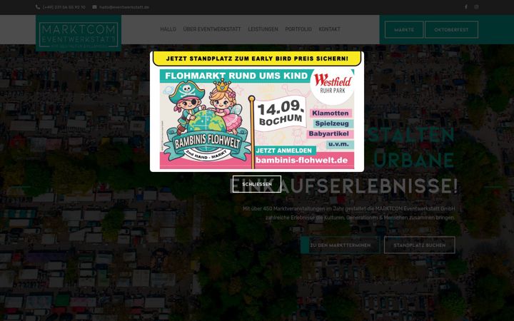 Screenshot of eventwerkstatt.de