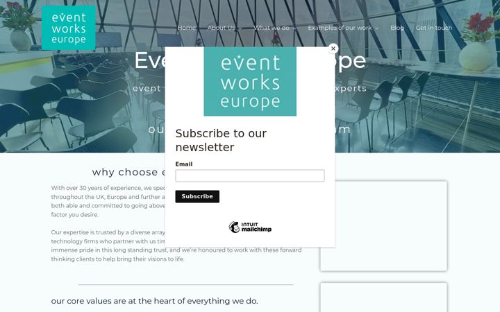 Screenshot of eventworkseurope.com